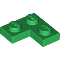 Lego Plate 2 x 2 Corner / Green