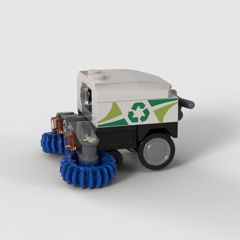 Lego floor-cleaning robot
