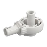 Lego Technic Rotation Joint Ball Loop with Two Perpendicular Pins with Friction / White