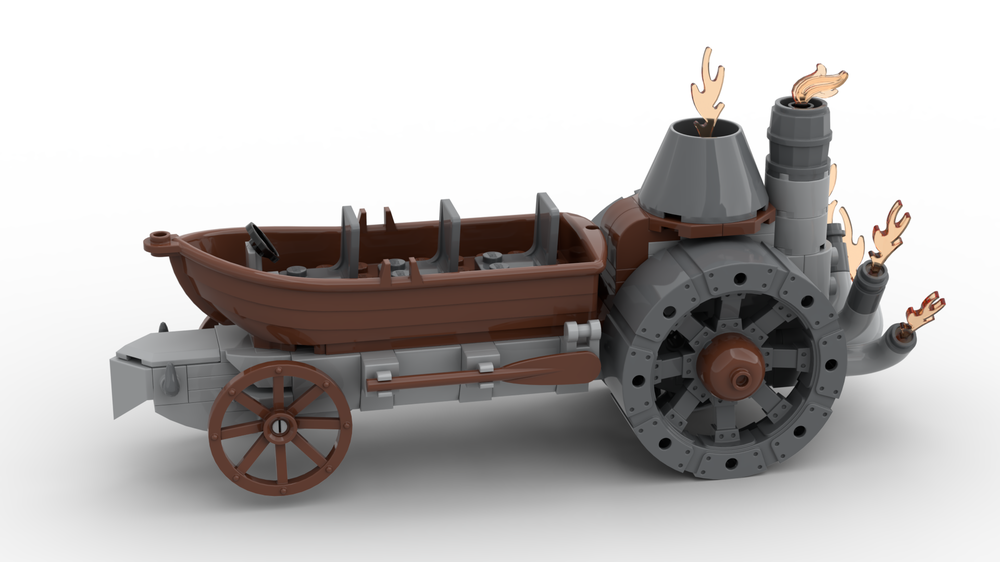 Lego Small steam land boat