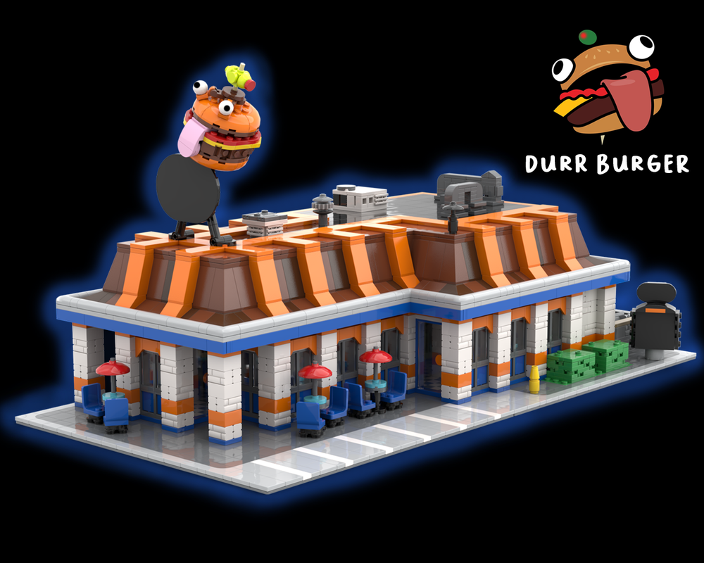 Lego Full-Size Durr Burger Restaurant