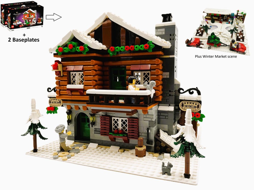 Lego Alpine Lodge Modular Alternate build of 2x10325