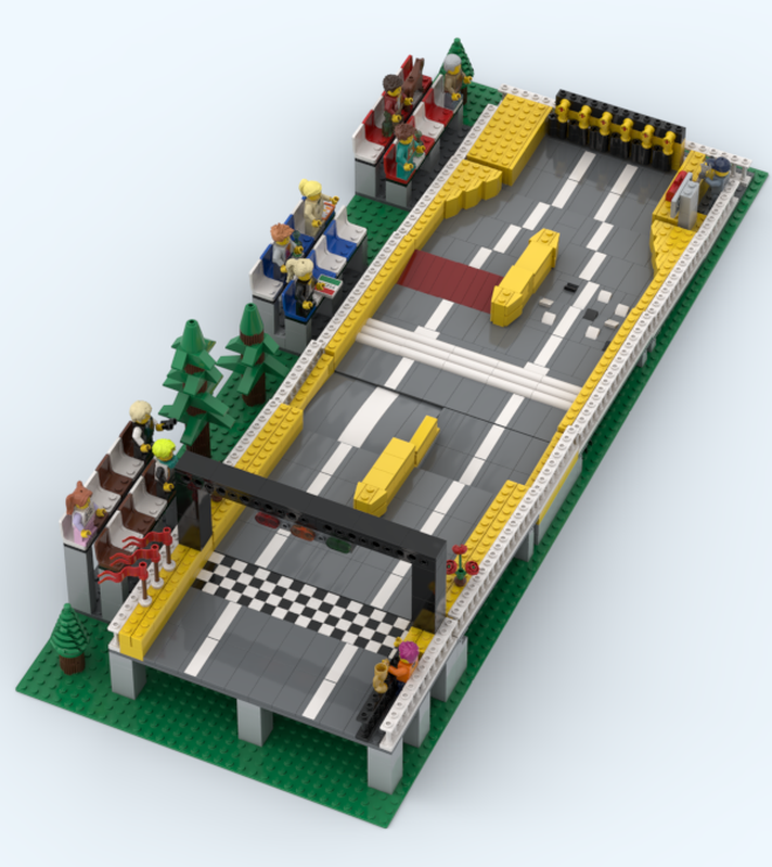 Lego Playable Soap Box Racing Track
