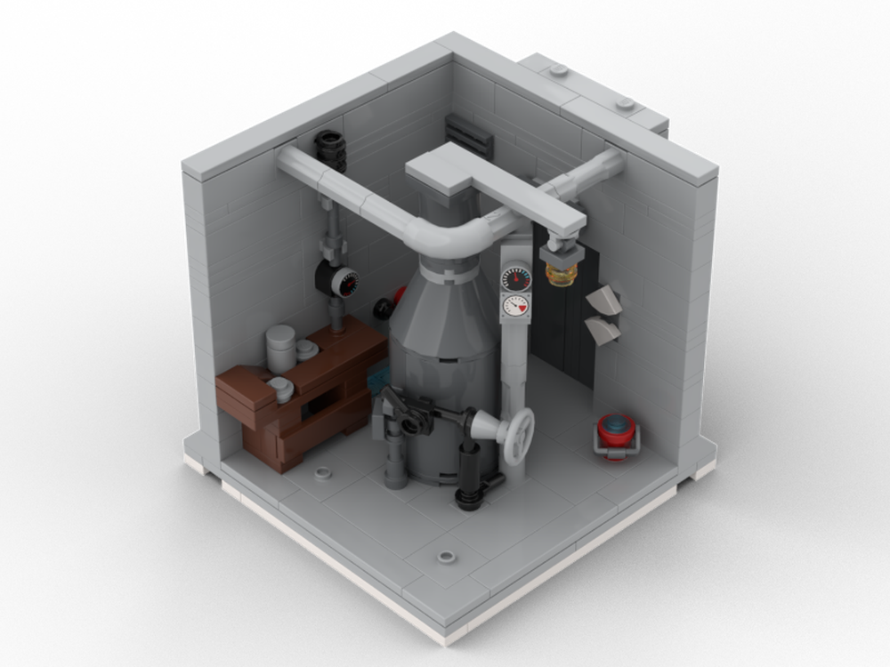 Lego Cutaway Tower: B2 Boiler Room