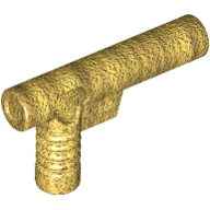 Lego Equipment Hose Nozzle / Gun with Side String Hole Simplified / Pearl Gold