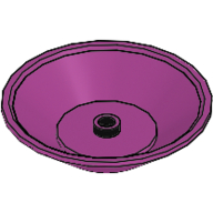 Lego Dish 5 x 5 / Magenta