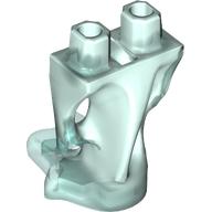 Lego Lower Body, Ghost with Marbled Light Aqua pattern / Trans-Light Blue