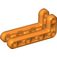 Lego Technic Beam 3 x 7 L-Shape Double / Orange