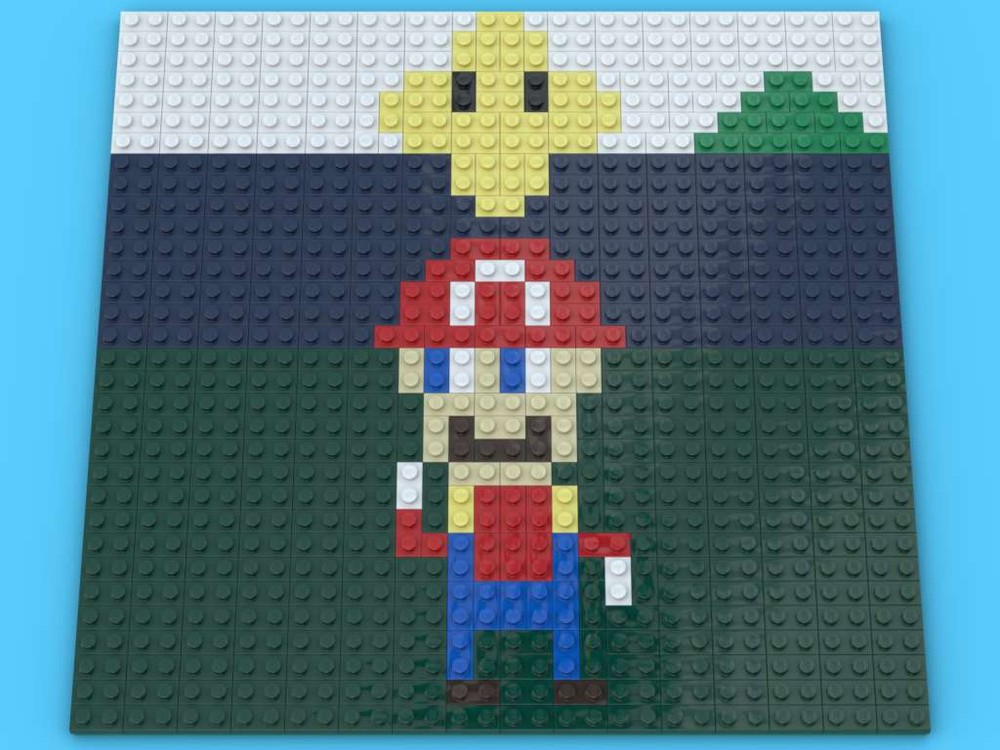 Lego Mario mosaic