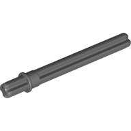 Lego Technic Axle 5.5 with Stop [Rounded Short End] / Dark Bluish Gray