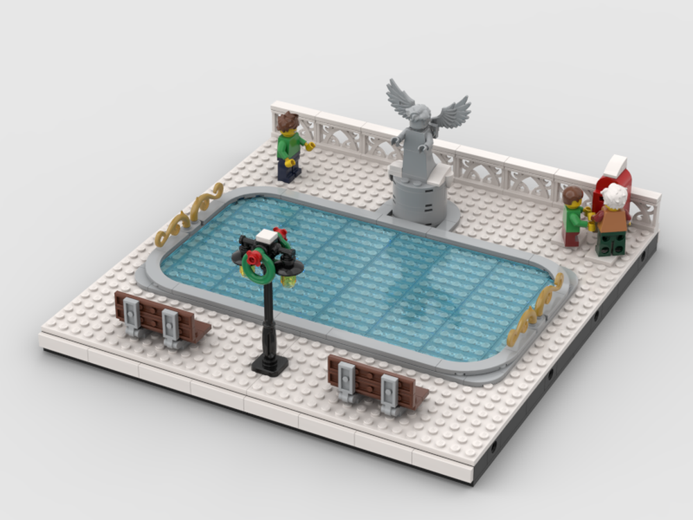 Lego Christmas Scenery - Ice Lake - Part01