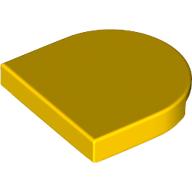 Lego Tile Round 2 x 2 Half Circle / Yellow
