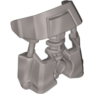 Lego Large Figure Limb / Torso Cover, Armor (Toa Okoto) / Flat Silver