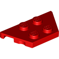 Lego Wedge Plate 2 x 4 / Red