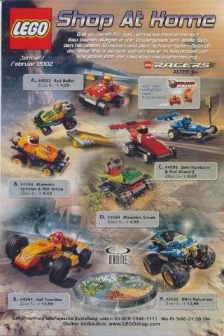 Lego 2002 Insert - World Club Magazine German - January/February