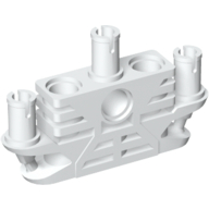 Lego Large Figure Skeletal, Torso with 3 Pins (Tohunga) / White