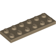 Lego Plate 2 x 6 / Dark Tan