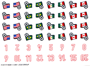 Lego Sticker Sheet for Set 3416-1