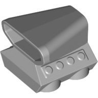 Lego Engine / Air Scoop 2 x 2 / Light Bluish Gray