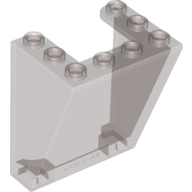 Lego Windscreen 3 x 4 x 4 Inverted, Rounded Top Inside Edges, Cut-Out Bottom Inside Edges / Trans-Brown