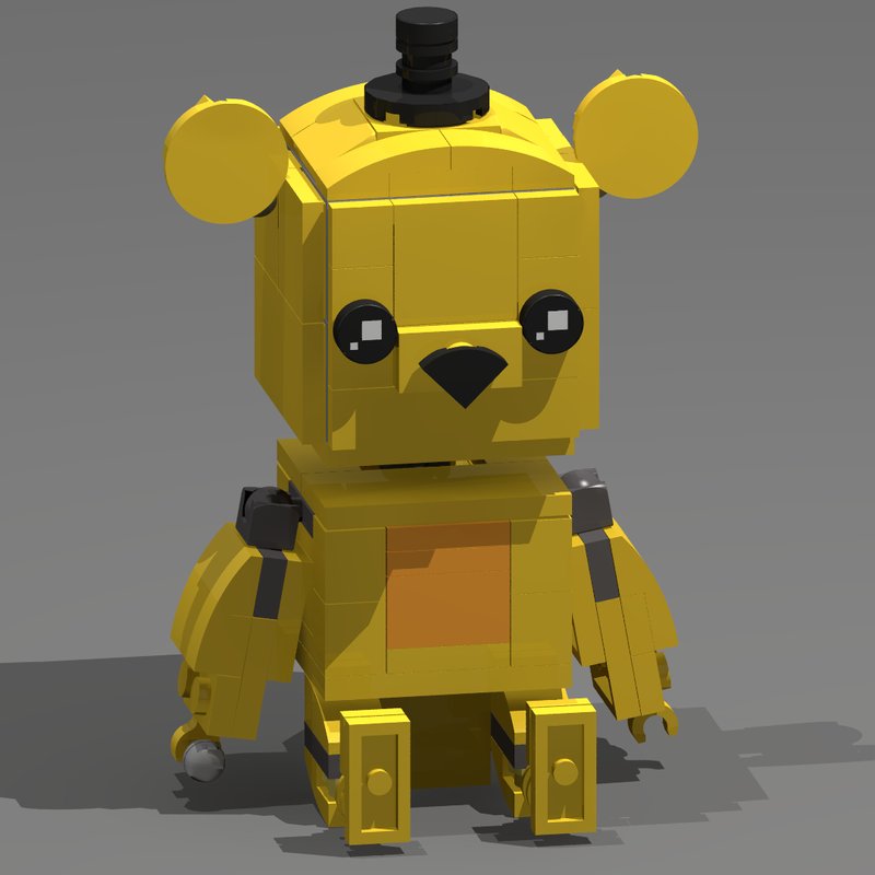 Lego Bricheadz: Fnaf 1: Golden freddy (2.0)
