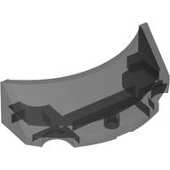 Lego Windscreen 2 x 4 Half Dome / Trans-Black