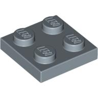 Lego Plate 2 x 2 / Sand Blue