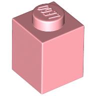 Lego Brick 1 x 1 / Warm Pink