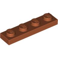 Lego Plate 1 x 4 / Dark Orange