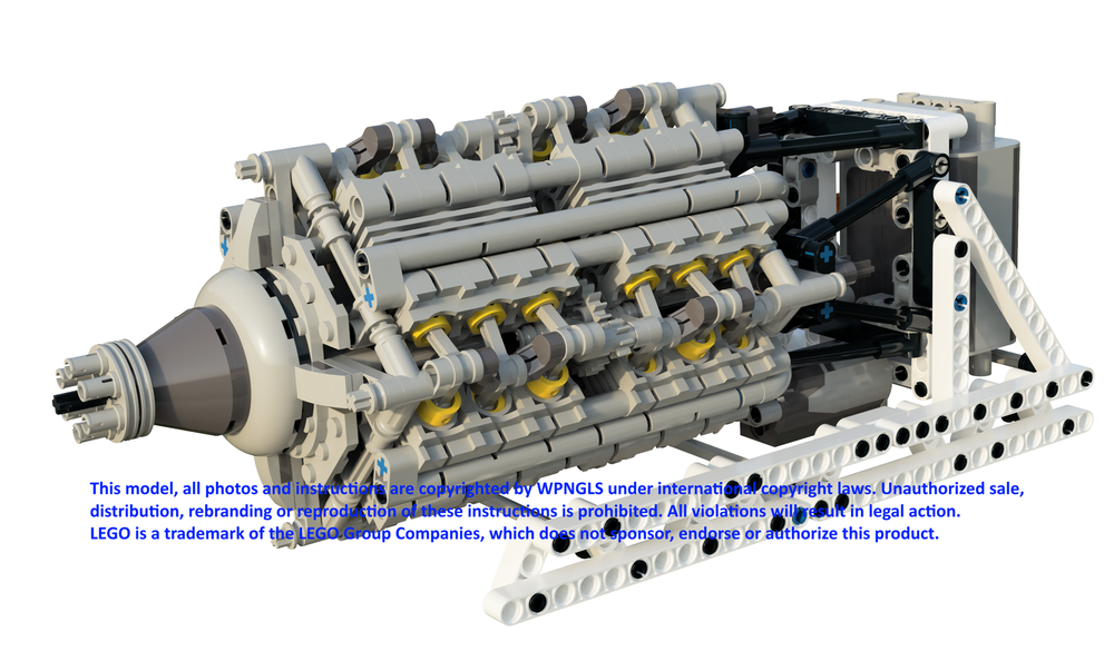 Lego Junkers Jumo 223 - 48 pistons
