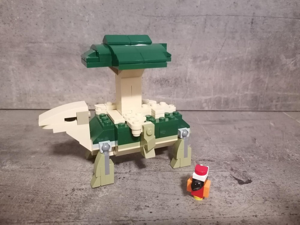 Lego Turtle with a tree on the shell