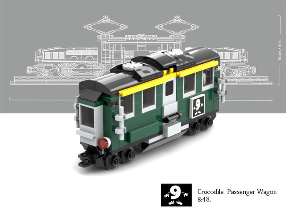 Lego &48. Mini Crocodile Passenger Wagon