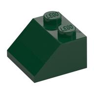 Lego Brick Sloped 45° 2 x 2 / Dark Green