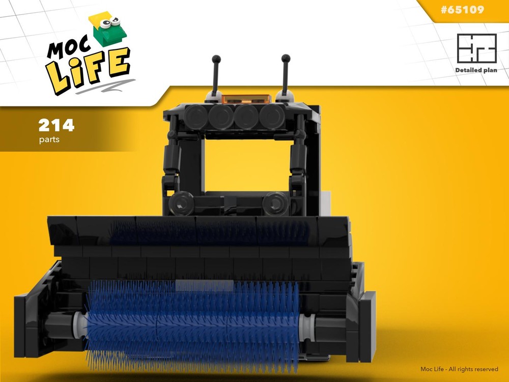 Lego Bobcat Toolcat 5600 sweeper