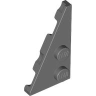 Lego Wedge Plate 2 x 4 27° Left / Dark Bluish Gray