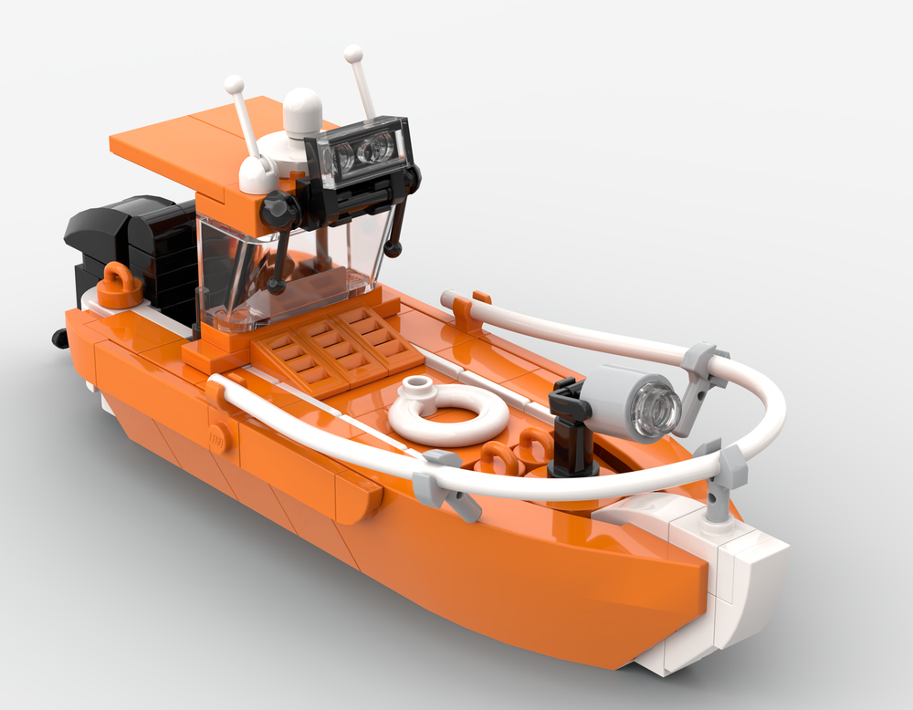 Lego Small search and rescue boat