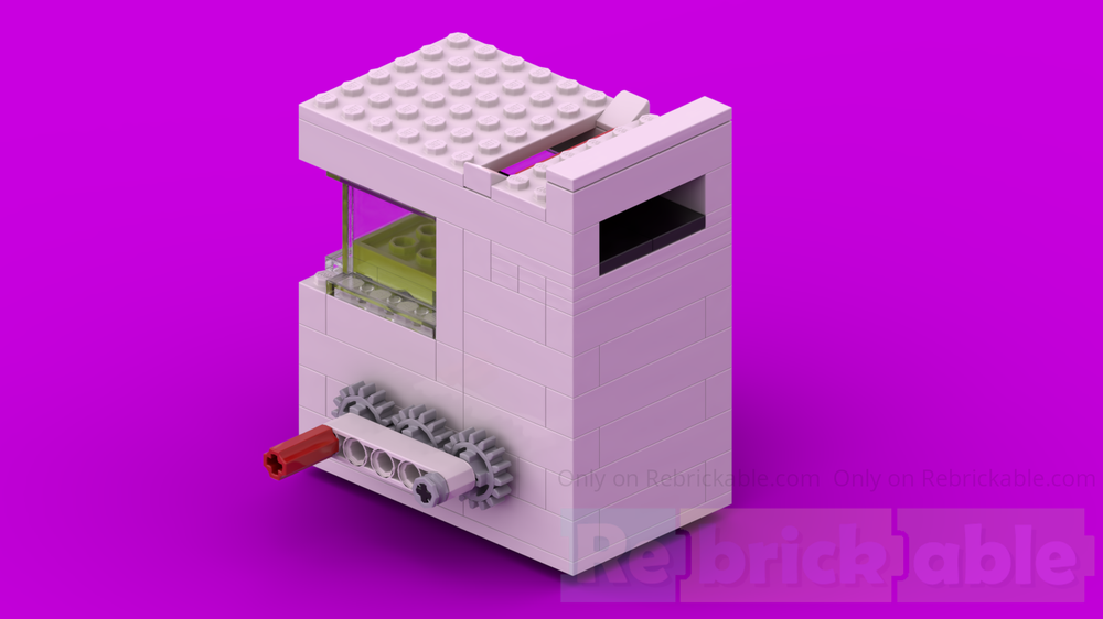 Lego Simple but fast 1 cylinder Lego vacuum engine (Lve)