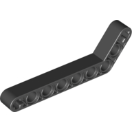 Lego Technic Beam 1 x 9 Bent (7 - 3) Thick / Black