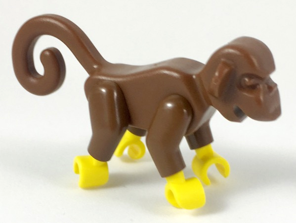 Lego Monkey with Yellow Hands and Feet