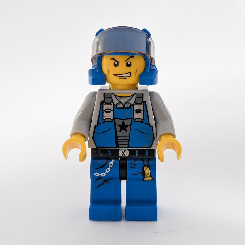 Lego Doc, Blue, with Visor