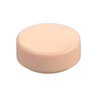 Lego Tile Round 1 x 1 / Light Nougat