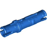 Lego Technic Pin Long with Friction Ridges Lengthwise, 2 Center Slots / Blue