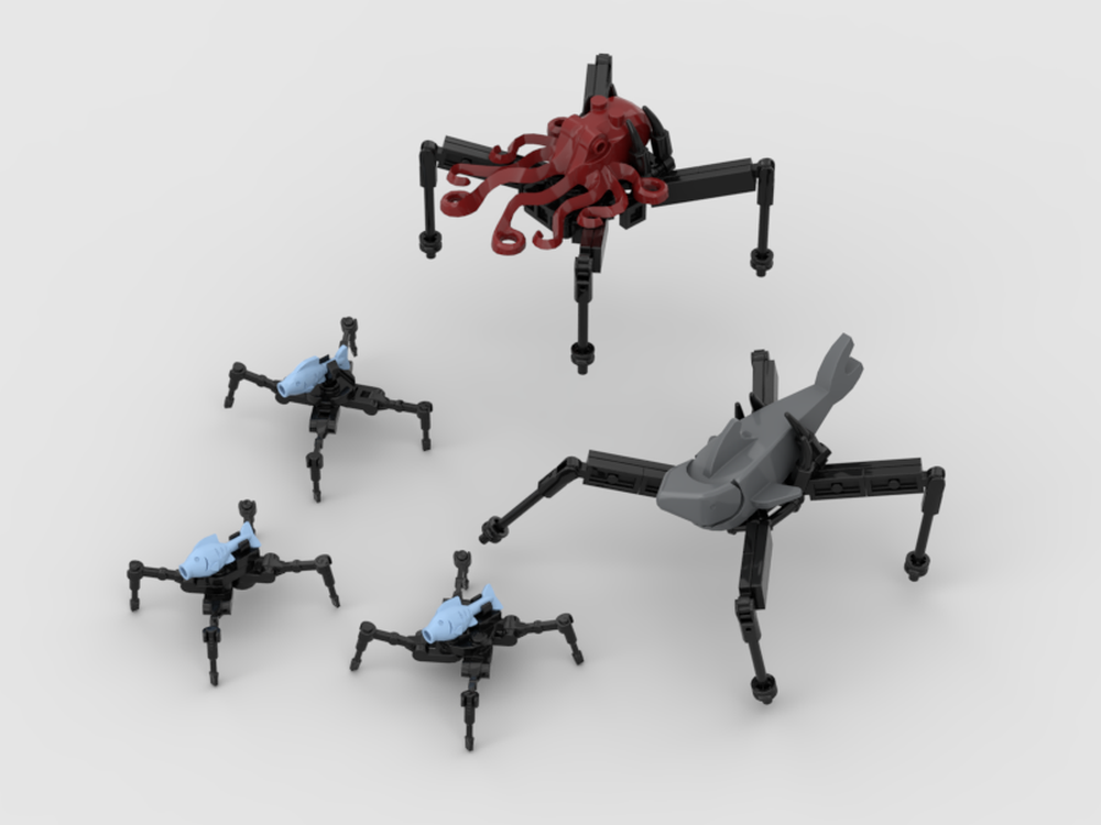 Lego Gyo sea Creatures ( from Junji Itos GYO)