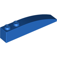 Lego Brick Curved 6 x 1 / Blue