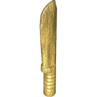 Lego Weapon Sword / Machete / Pearl Gold