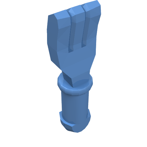 Lego Equipment Cutlery - Fork [Kitchen Implements Kit] / Medium Blue