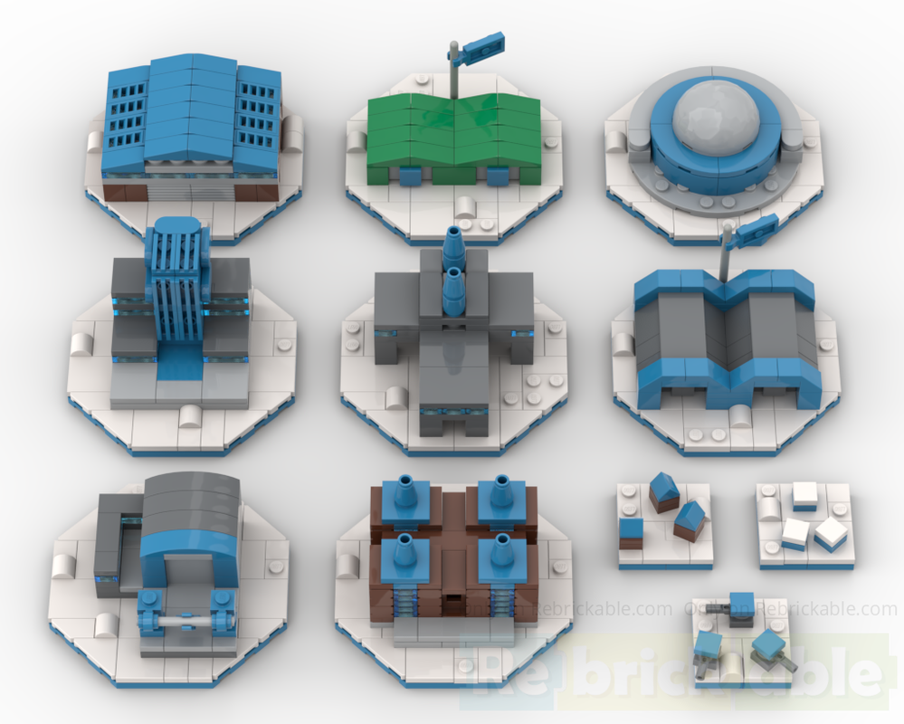 Lego Command & Conquer Allied Buildings