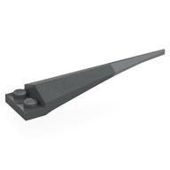 Lego Plate Special 1 x 2 with Angular Extension and Flexible Light Bluish Gray Tip