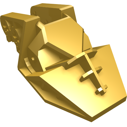 Lego Technic Block 3 x 6 x 1 & 2/3 / Metallic Gold