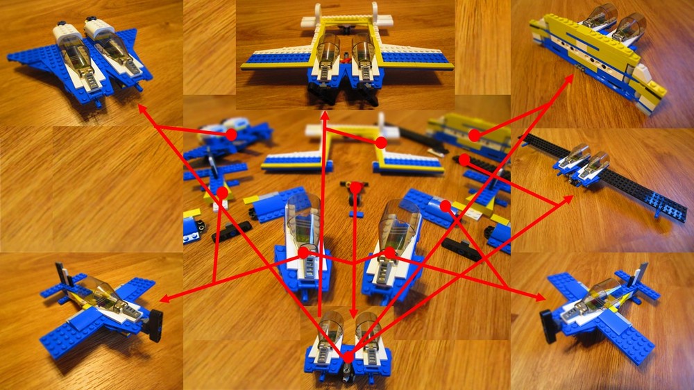 Lego 31011 alt. Modular Monobike